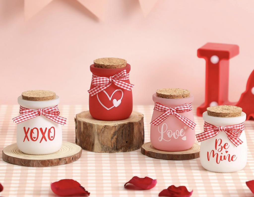 set of 4 mini mason jars!